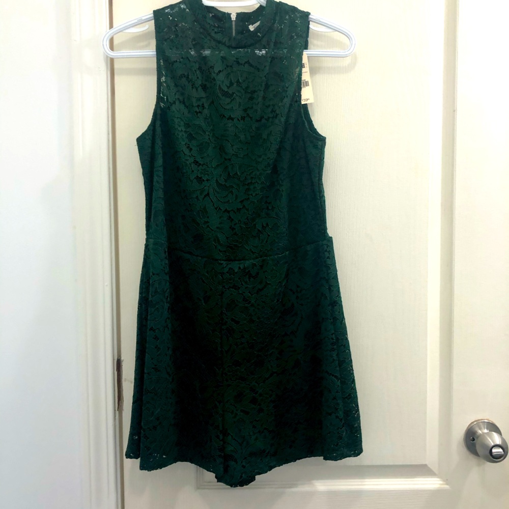 Dark green Garage romper. New with tags